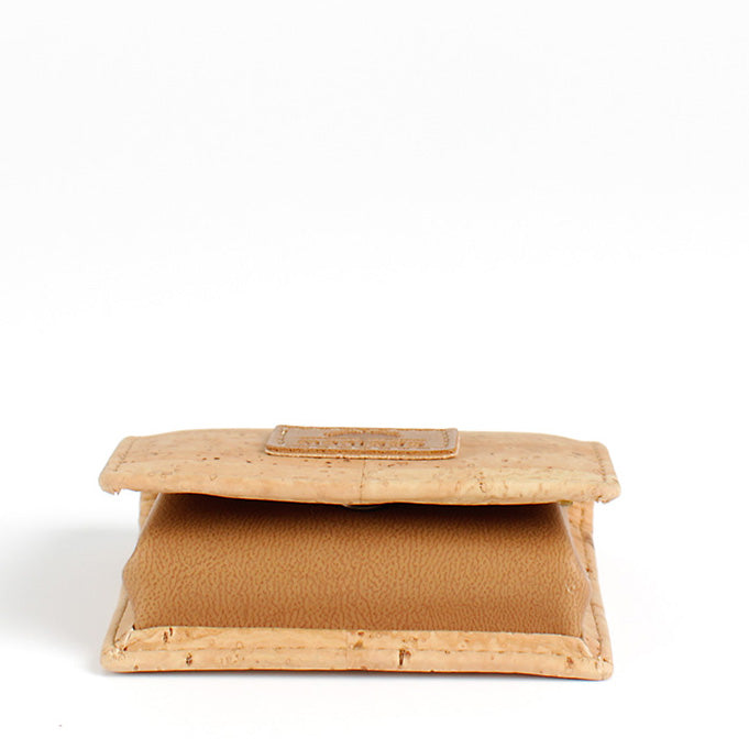 Cork clip coin pouch