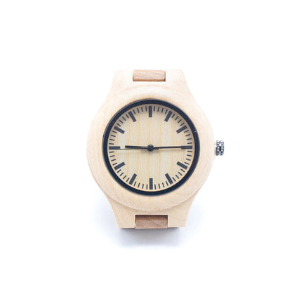 Wooden Watch, Handmade Vintage Quartz, Natural Wooden Wrist Watch