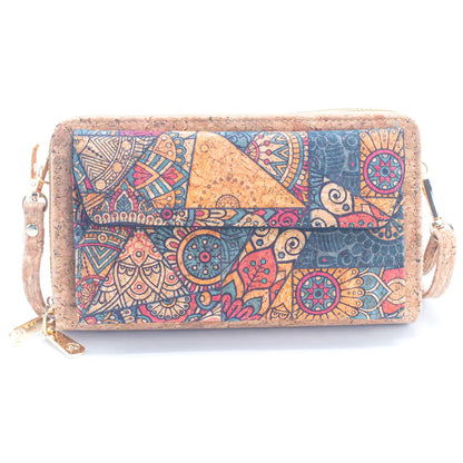 Front pocket Cork Crossbody Wallet mobile phone bag