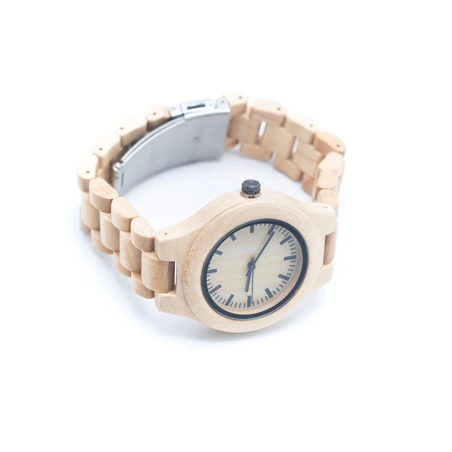 Wooden Watch, Handmade Vintage Quartz, Natural Wooden Wrist Watch