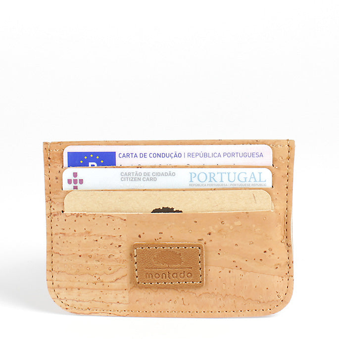 Cork card holder double side