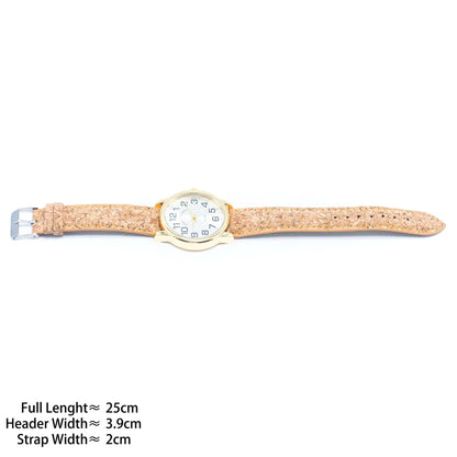 Natural Cork Strap watch women fashion Watch