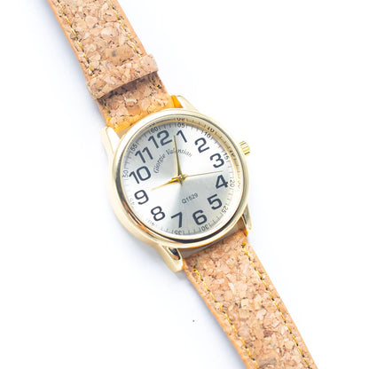 Natural Cork Strap watch women fashion Watch