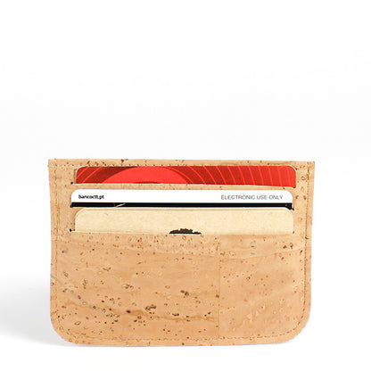 Cork card holder double side