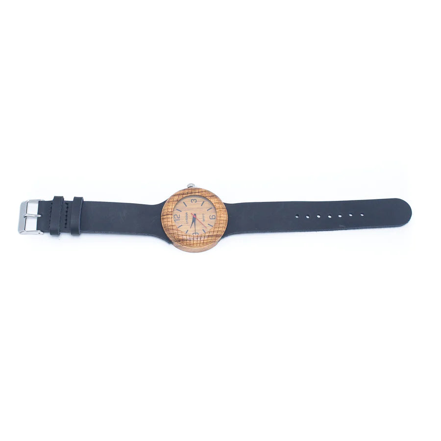 Wood Watch Eco women Watch Eco Natural Leather Strap