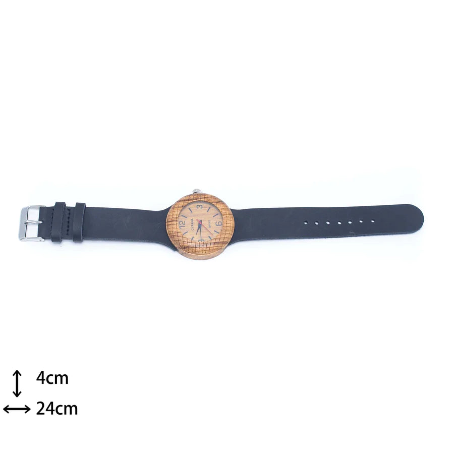 Wood Watch Eco women Watch Eco Natural Leather Strap