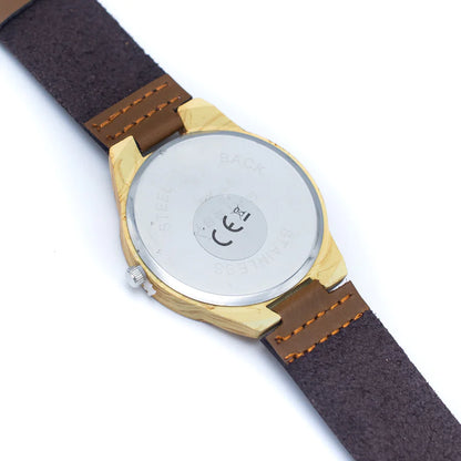 Deer Vintage men watch Leather Strap Quartz Watch