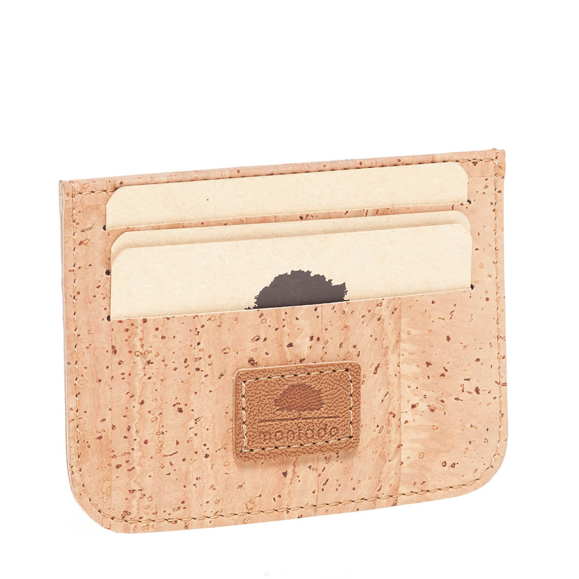 Cork card holder double side