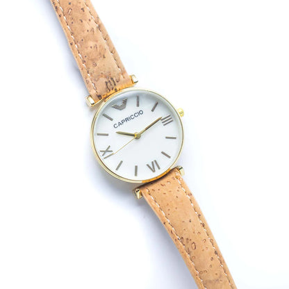 Natural Cork watch with Strap women Watch