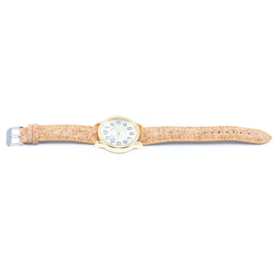 Natural Cork Strap watch women fashion Watch