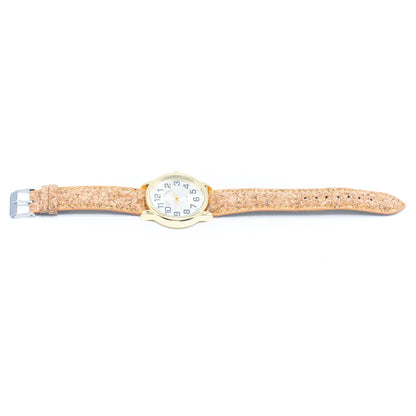 Natural Cork Strap watch women fashion Watch