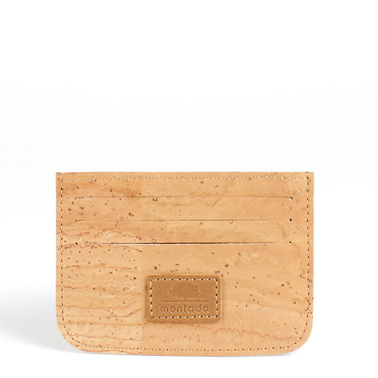 Cork card holder double side