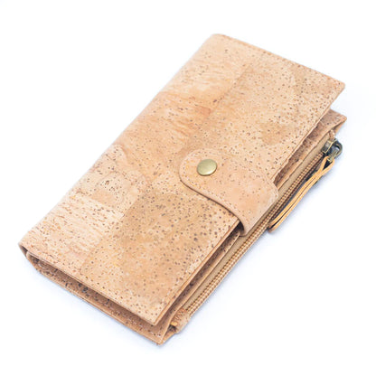 Color and Gold Cork Card Holder Women's Natural Cork Wallet