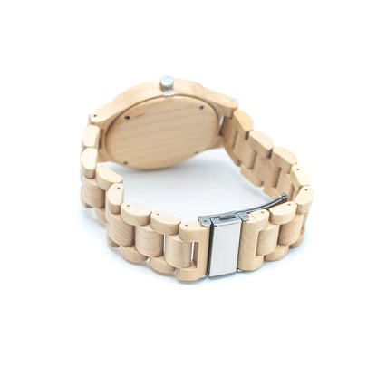 Wooden Watch, Handmade Vintage Quartz Watches, Natural Wooden Wrist Watch