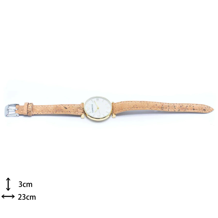 Natural Cork watch with Strap women Watch