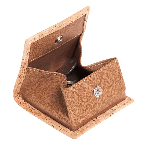 Cork clip coin pouch