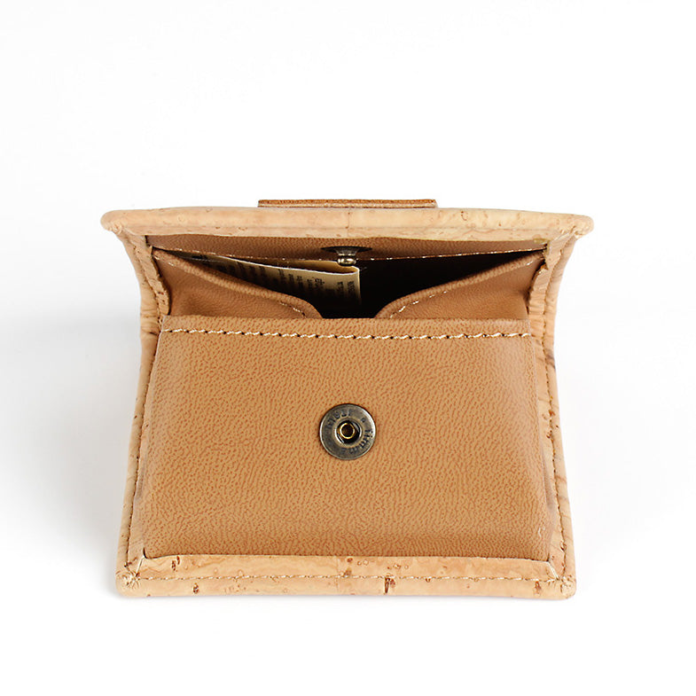 Cork clip coin pouch