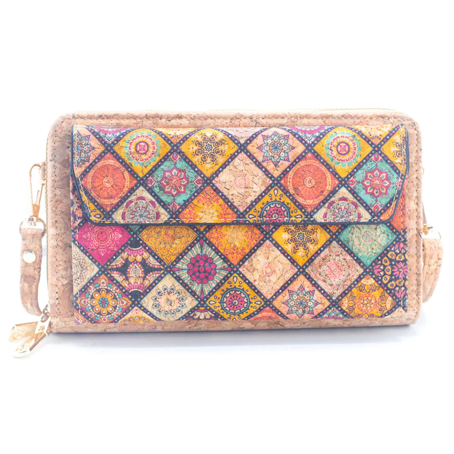 Front pocket Cork Crossbody Wallet mobile phone bag