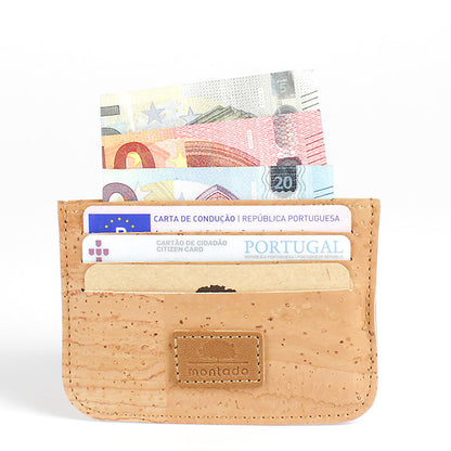 Cork card holder double side