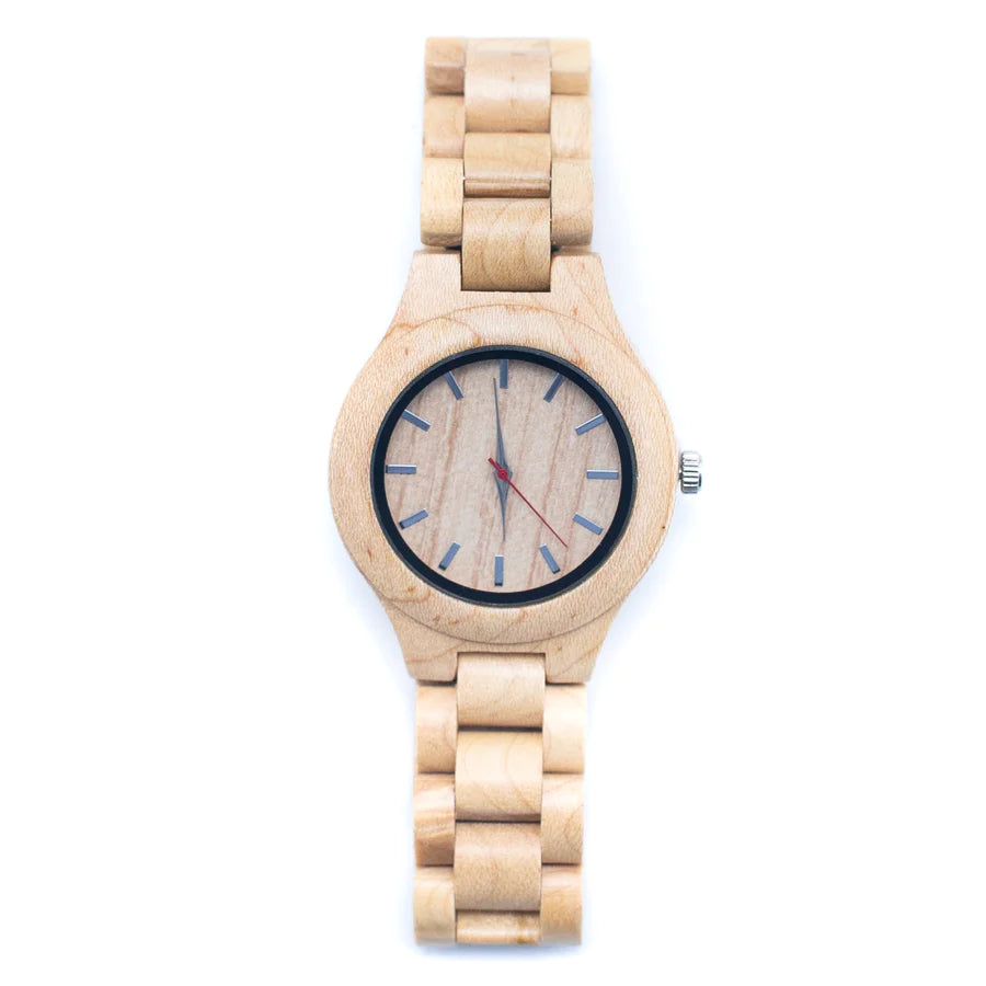 Wooden Watch, Handmade Vintage Quartz, Natural Wooden Wrist Watch