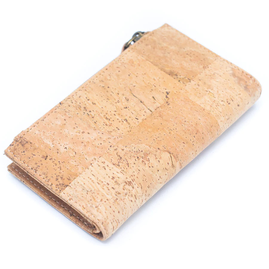 Color and Gold Cork Card Holder Women's Natural Cork Wallet