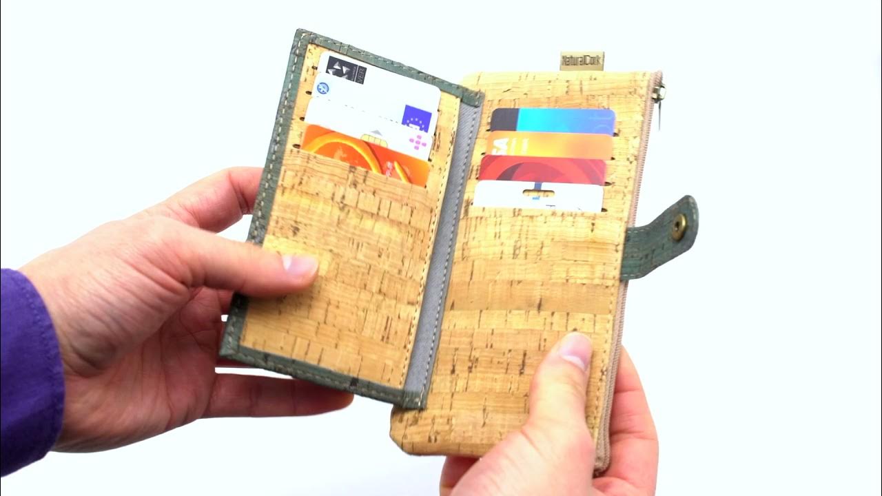 Cork Slim snap wallet