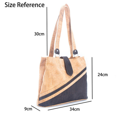 Natural Cork and Brown Cork Combo: Women's Cork Tote Bag