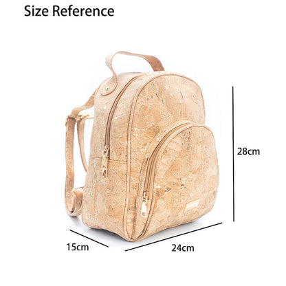 Molten Gold Flap Daily Damenrucksack aus Naturkork